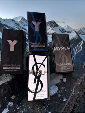 ✨ YSL Men’s Cologne Sample Bundle 4pc MYSLF Le Parfum 1.2 mL Sprays